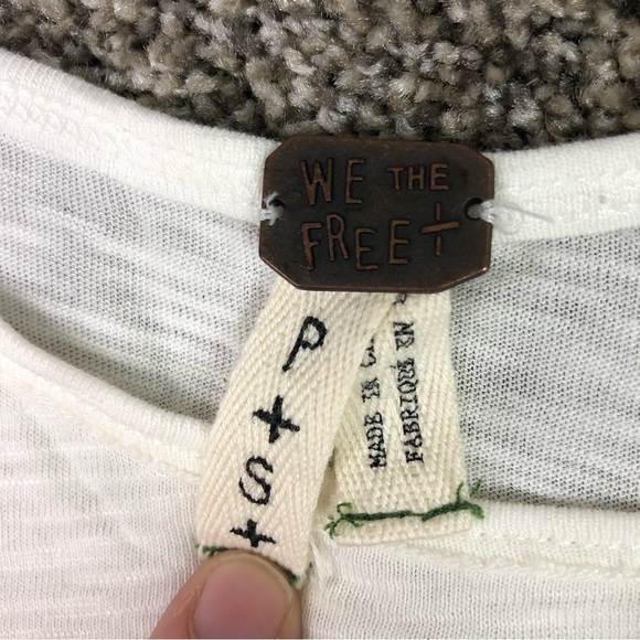 We The Free Free People Women’s Color Block Shirt Size Small - Picture 5 of 6